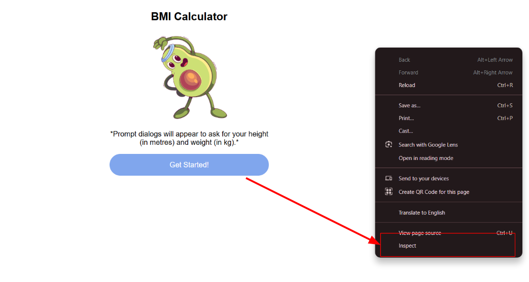 Toggle browser inspect tools
