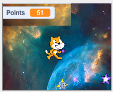 Variable example using game