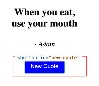 The styled New Quote button