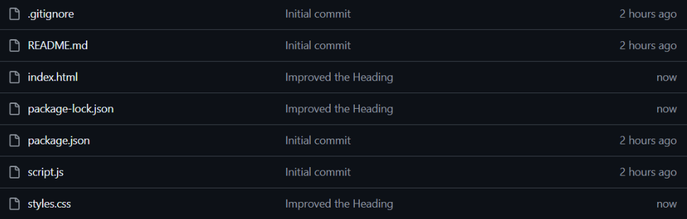 The latest code changes on GitHub